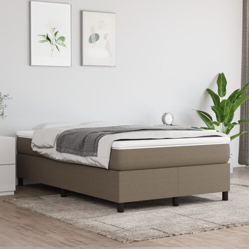 The Living Store Box spring postelja z vzmetnico taupe 120x200 cm blago - Box Spring Postelja, (21512525) Cene