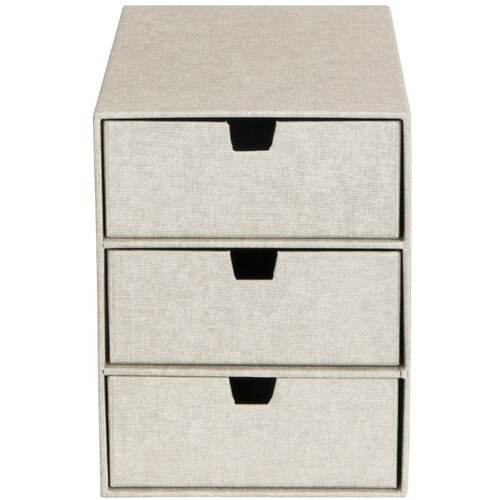 Bigso Box of Sweden bež predalnik s 3 predali Ingrid Cijene