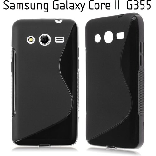 Gumijasti / gel etui S-Line za Samsung Galaxy Core 2 - črni Cene