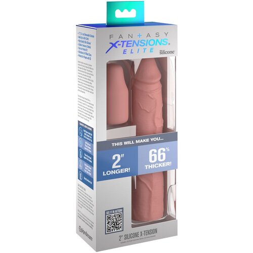 Pipedream X-TENSION Elite 2 - Obloga za penis z možnostjo rezanja (naravna) Slike