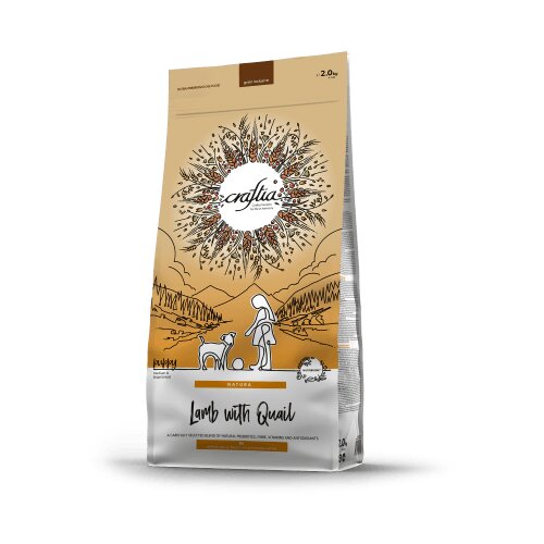 Craftia natura lamb with quail puppy medium & large breed - 2 kg Cene