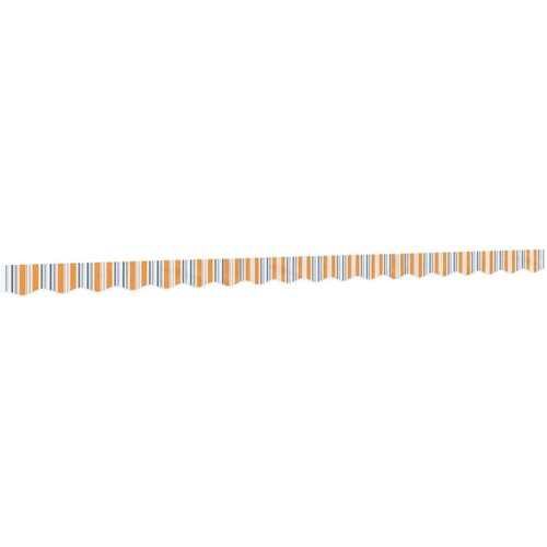  Zamjenska tkanina za rub tende s vi&amp;scaron;ebojnim prugama 430x20 cm - Narančasta i siva 4.5 m 1 Slike