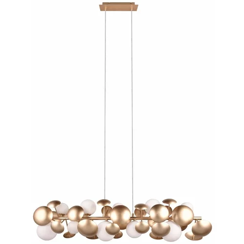 Trio Select Bijela/u zlatnoj boji viseća svjetiljka sa staklenim sjenilom Bubble –