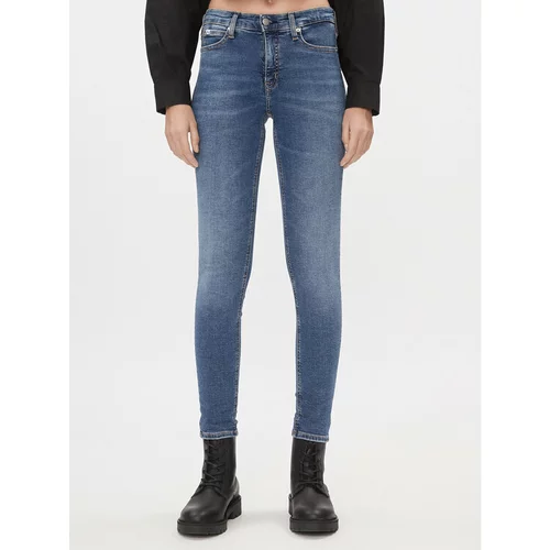 Calvin Klein Jeans Jeans hlače J20J221581 Modra Skinny Fit