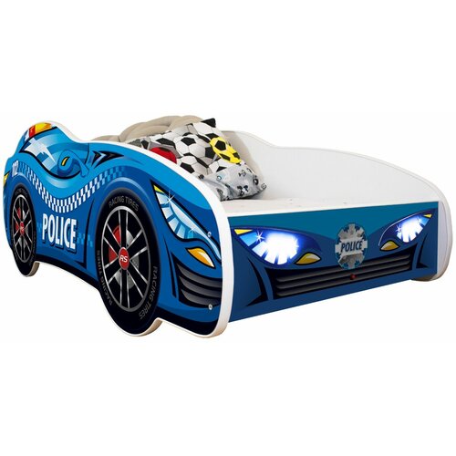 Racing Car dečiji krevet (trkacki auto) police - led 160x80cm Cene