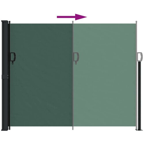  Bočna tenda na uvlačenje tamnozelena 160 x 300 cm Slike
