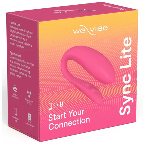 We-Vibe Sync Lite - pametni, punjivi, radijski vibrator za par (ružičasti)