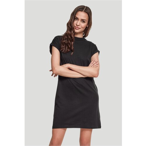 Urban Classics Women's Turtle Extended Shoulder Dress - Black Cene