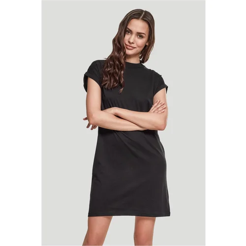 Urban Classics Women's Turtle Extended Shoulder Dress - Black