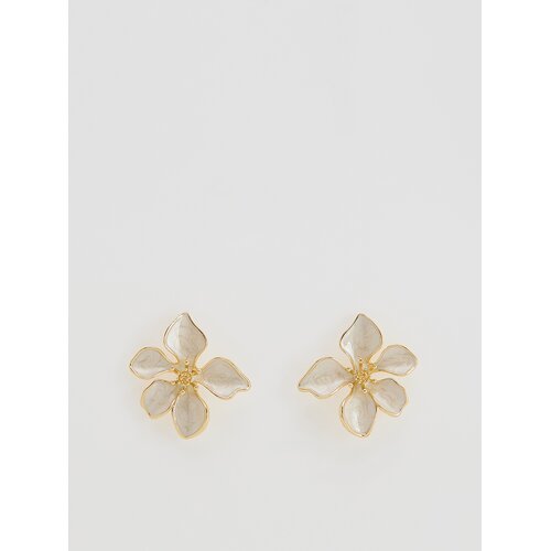 Reserved EARRINGS - krem Cene
