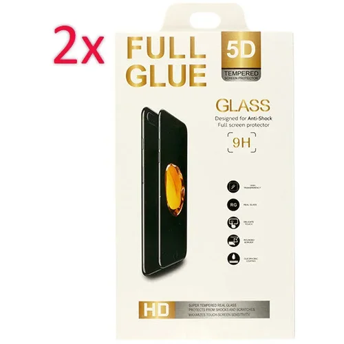  2x zaščitno kaljeno steklo 5D Full Glue za Huawei P20 Pro - črno