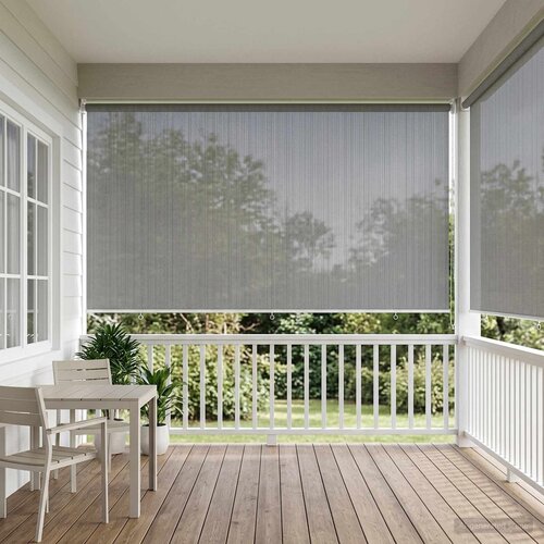  Vanjska roleta 90% blokada UV zraka Svjetlosiva 400 x 230 cm Slike