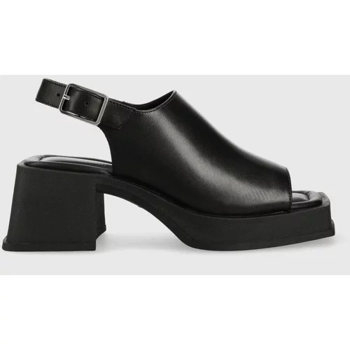 Vagabond Shoemakers Usnjeni sandali HENNIE črna barva, 5537.101.20