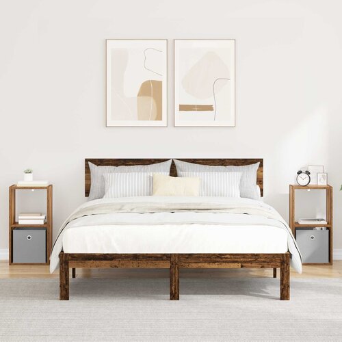  Noćni ormarić s ladicama 2 pcs Staro drvo 30,5 x 27 x 59,5 cm Cene