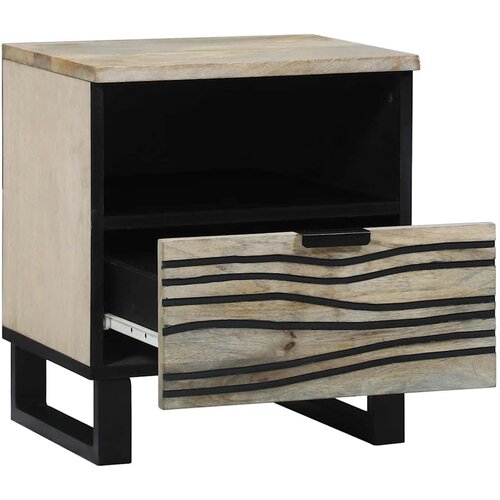  Noćni ormar Bijela 40 x 33 x 46 cm Konstruirano drvo Slike