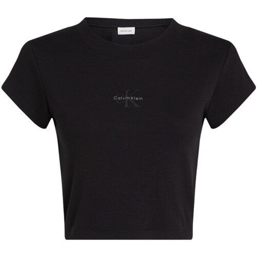 Calvin Klein Jeans Majice s kratkimi rokavi MONOGRAM BABY TEE LV047AB802 Črna Cene