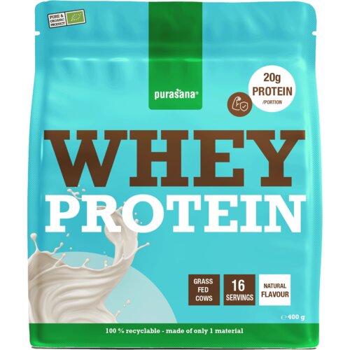 Purasana Whey proteinski prah, bio - Natural Slike
