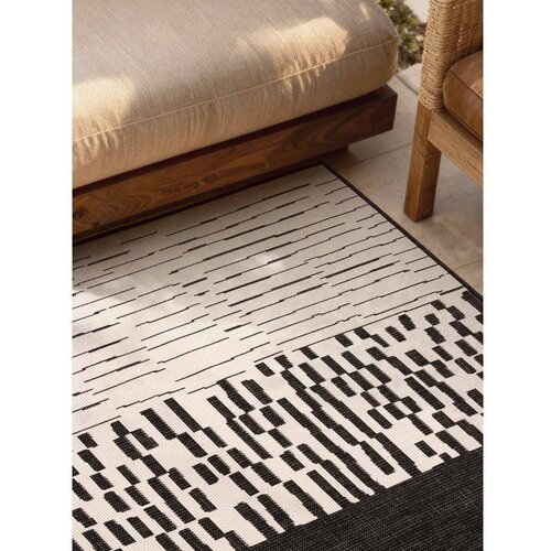 Ted Baker Črna/kremno bela notranja in zunanja preproga 120x170 cm Haringey Acacia &amp;ndash; Slike