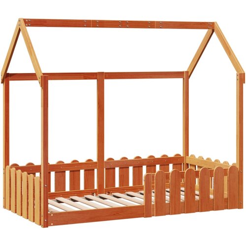 vidaXL Okvir kreveta za dječju kućicu voštano smeđi 80x160 cm borovina Cijene