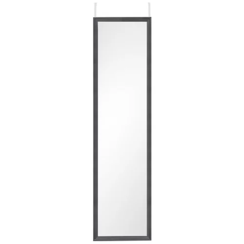 Tri O ogledalo s okvirom bea (š x v: 30 x 120 cm, crna boja)