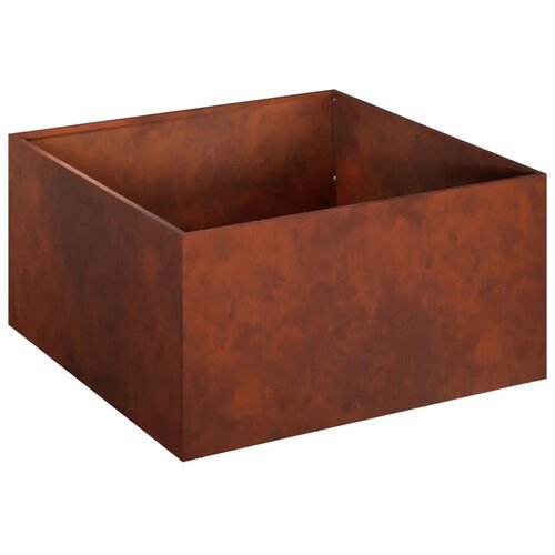  Vrtna saksija Rđa 40 x 40 x 30 cm Otporni čelik - Otporni čelik 40 x 40 x 30 cm 1 Slike