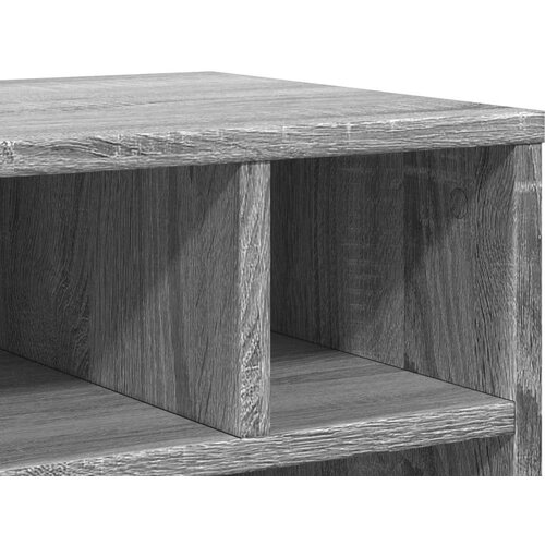 VidaXL Stalak za pisač s kotačima siva boja hrasta 41 x 32 x 48 cm Slike