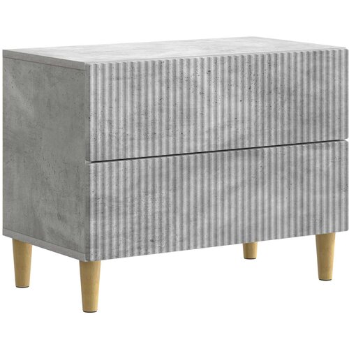 vidaXL Noćni ormar Betonska siva 62 x 34 5 x 48 cm Konstruirano drvo - Betonska siva Cene