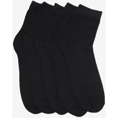 SHELOVET Men's 5-Pack Black Socks