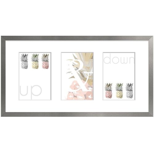 Styler Sivi okvir za 3 fotografije Sanremo, 46 x 23 cm Slike