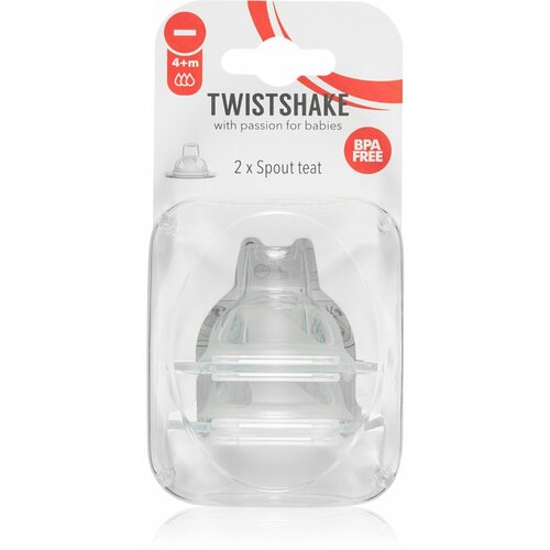 Twistshake Cucla za flašicu 4m+ 2/1 providna Slike