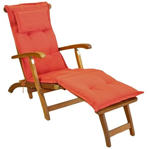 Sun Garden Vrtna blazina za ležalnik v opečnati barvi 48x175 cm Bristol - Cene