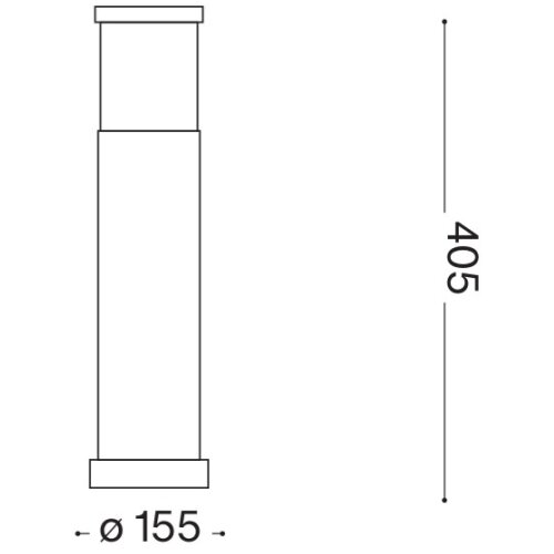 Ideal Lux - Spolja&amp;scaron;nja lampa TRONCO 1xE27/42W/230V 40 cm IP65 antracit Slike
