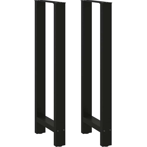 vidaXL noge kavne mizice črna 2 kosa 40x(110-111) cm jeklo Cene