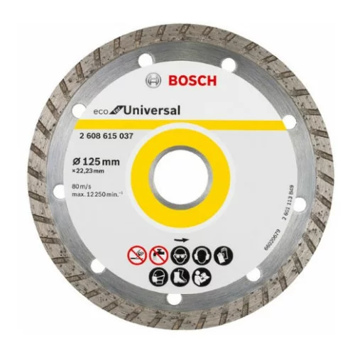 Bosch Dijamantna rezna ploča Eco for Universal (Promjer rezne ploče: 125 mm, Visina segmenta: 7 mm)