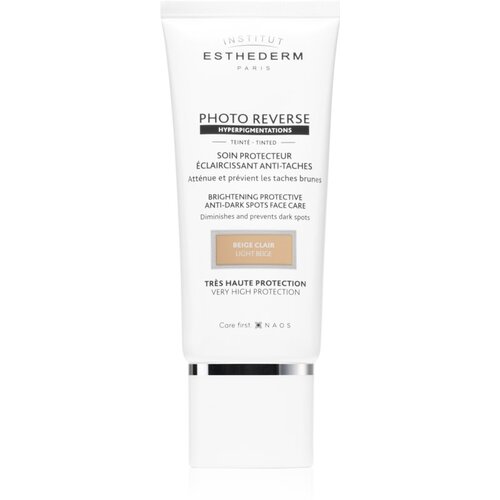 Institut Esthederm Photo Reverse Brightening Protective Anti-Dark Spots Face Care zaščitna tonirana krema proti pigmentnim madežem z visoko UV zaščito Cene