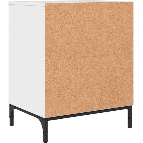 VidaXL Noćni ormarić s ladicama Visoko sjajno bijela 49 x 36 x 61 cm Slike