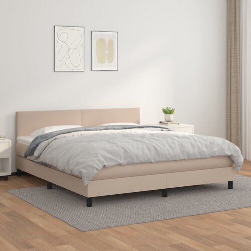  box spring s madracem cappuccino 180x200 cm umjetna koža Cene