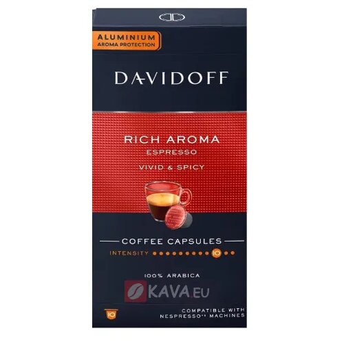 Davidoff Rich Aroma aluminijske kapsule za Nespresso, 10 kom Cijene