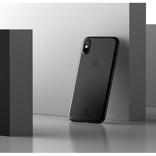 Usams Maska za telefon Gentle za iPhone X/ XS crna Slike