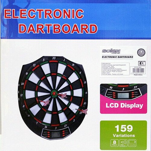 Body Sculpture "Pikado 8 Players Electronic Dartboard Lcd Display, Sound &amp;amp; Music Effects" 43251 Cene