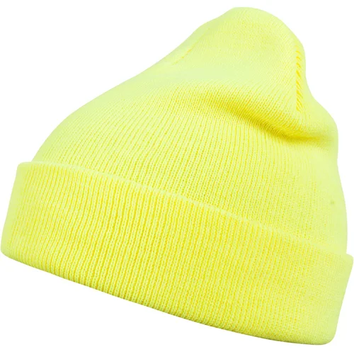 MSTRDS Basic Flap beanie neonyellow