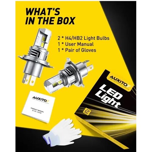 Auxito H4 LED sijalice 6500K 13000lm set 60W CANBUS DD-M6S-H4-A Cene