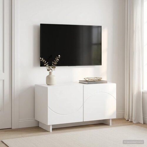  TV stalak 60 x 34.5 x 40 cm Bijela Konstruirano drvo Cijene