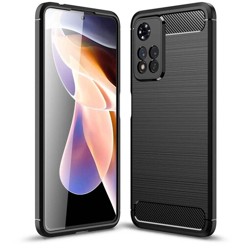  TECH-PROTECT TPUCARBON MASKA ZA XIAOMI REDMI NOTE 11 PRO+ PLUS 5G CRNA Slike