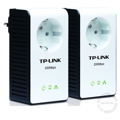 Tp-link TL-PA251KIT 200Mb/s Mini Powerline Ethernet Adapter sa integrisanom uti?nicom Slike