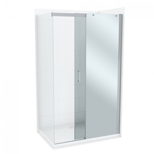 Copen Stakleni paravan Titan 120 x 195 cm, Providno staklo 8 mm, Sa ogledalom Slike
