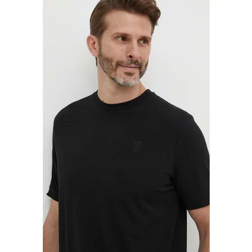 Karl Lagerfeld Kratka majica moška, črna barva, 542221.755055