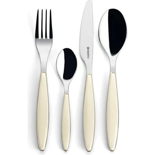 Guzzini 24-delni set jedilnega pribora feeling - cream Slike