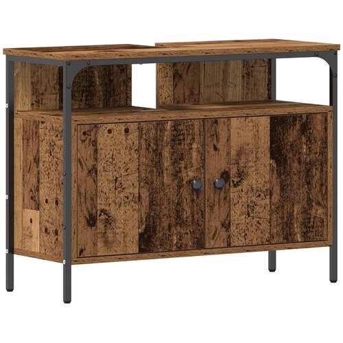 vidaXL Omara za umivalnik Kopalnica Stara les 80x30x60 cm Umetni les, (22040453) Cene