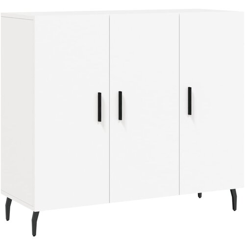 Maison Chic Komoda - Predalnik bela 90x34x80 cm konstruiran les, (21716056) Cene